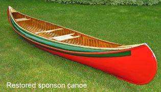 restored sponson canoe